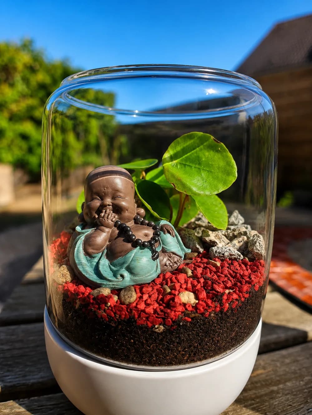 Bouddha bol, Terrarium végétal artisanal, Les Mini Mondes de Marie