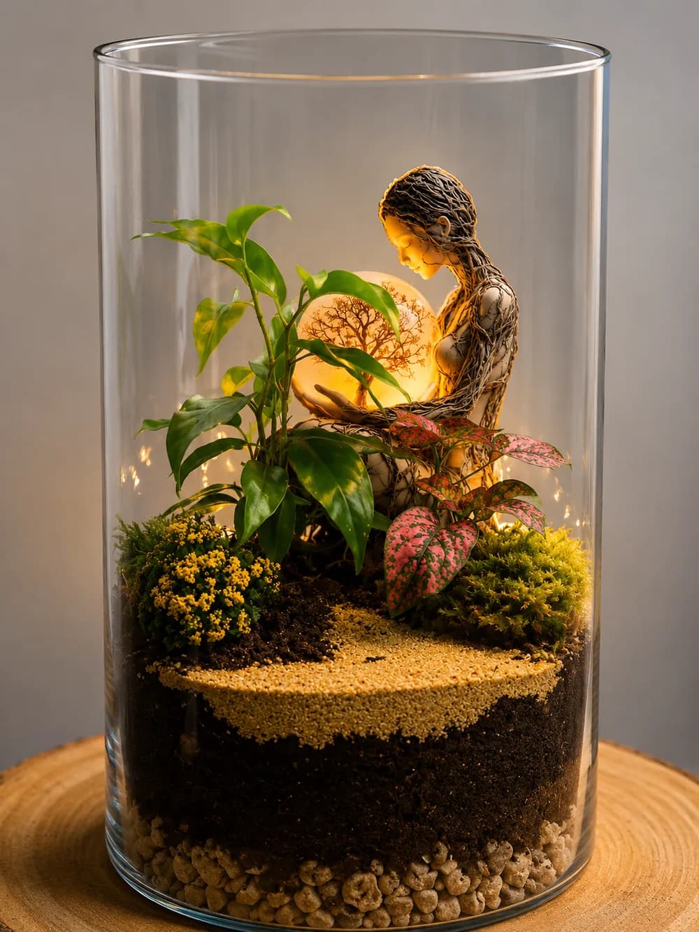La Gardienne, Terrarium végétal artisanal, Les Mini Mondes de Marie