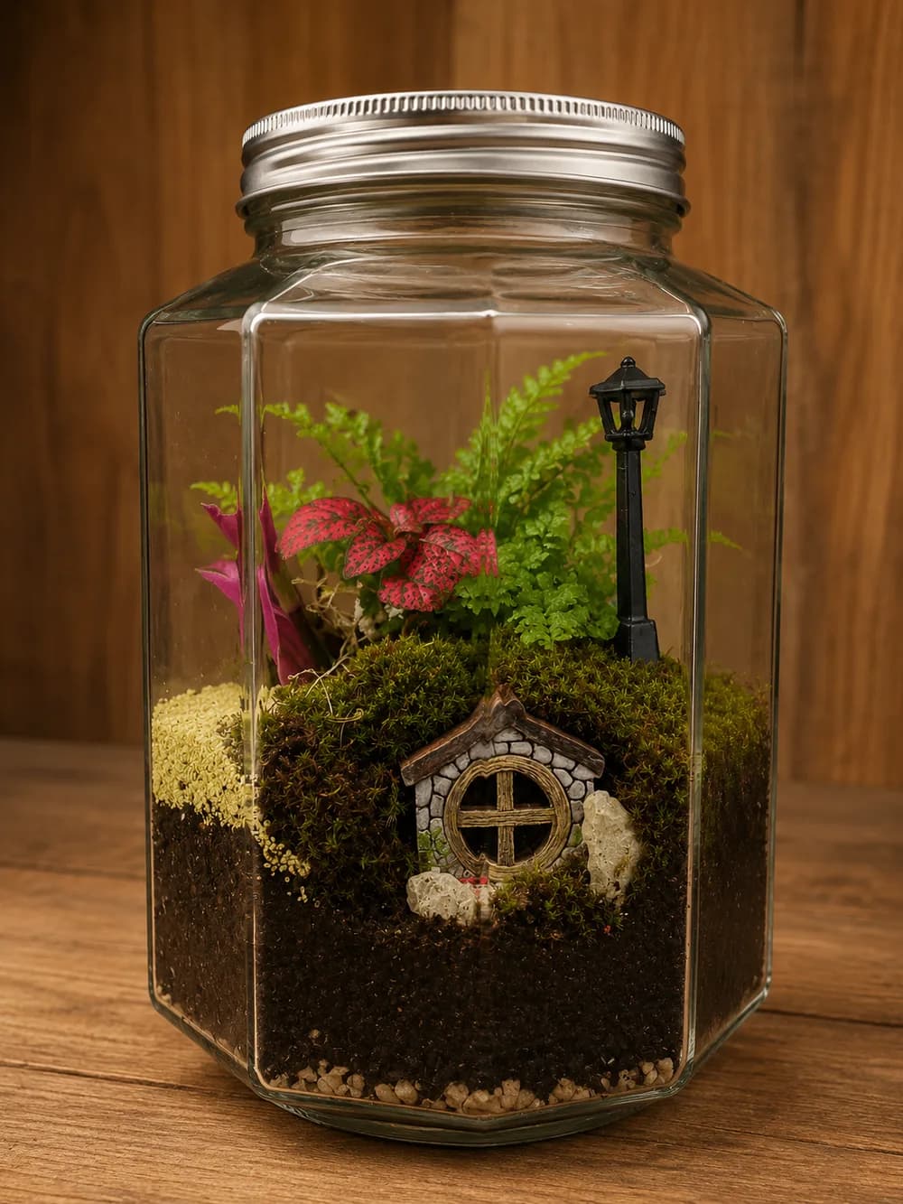 Le passage, Terrarium végétal artisanal, Les Mini Mondes de Marie