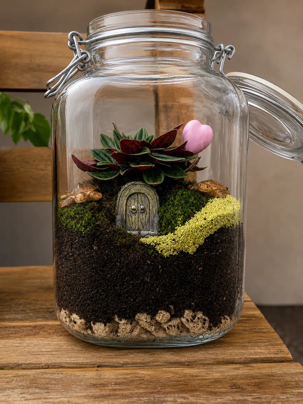 Terre de tortues, Terrarium végétal artisanal, Les Mini Mondes de Marie