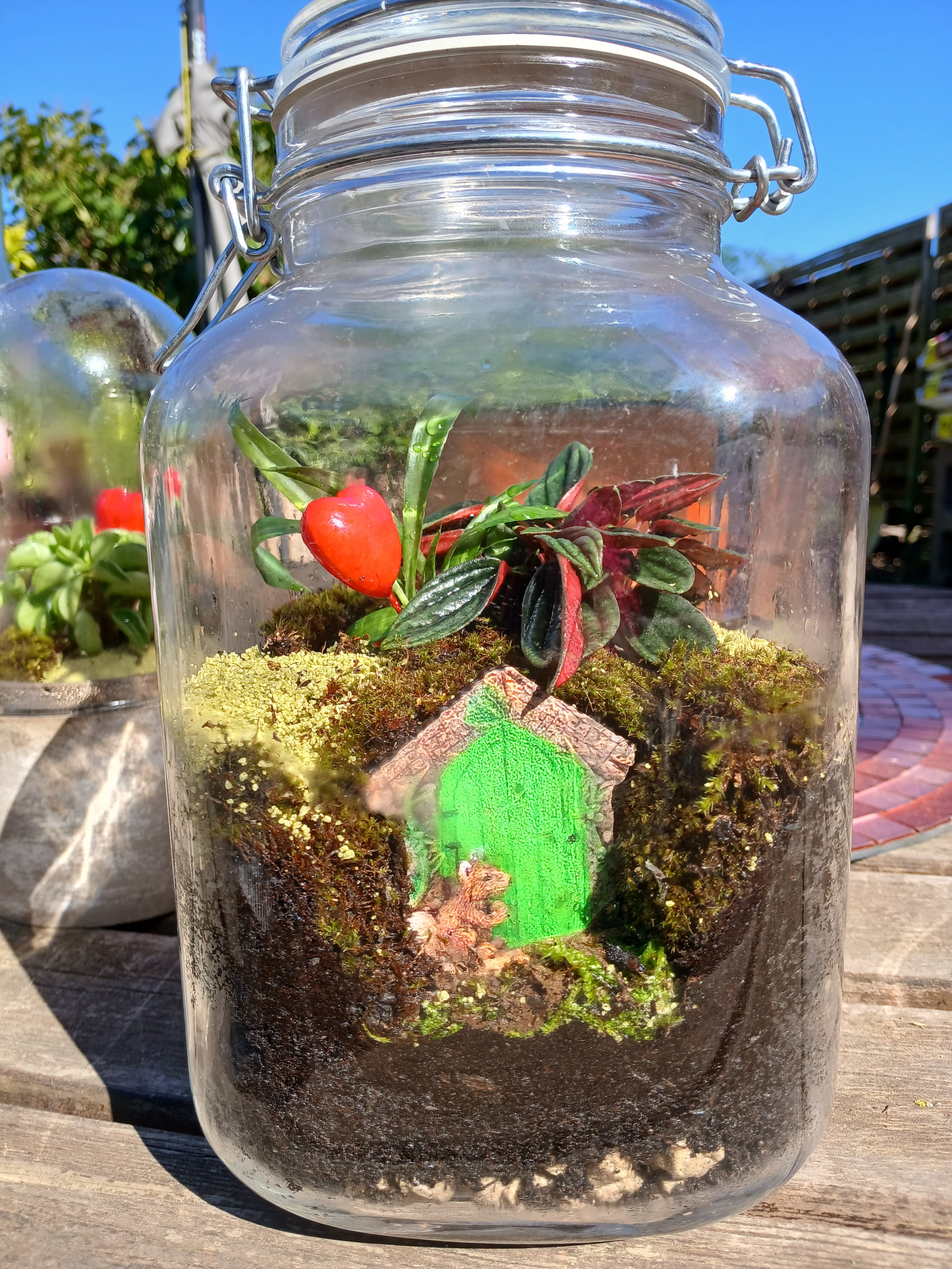 Guardienne, Terrarium féerique artisanal, Les Mini Mondes de Marie